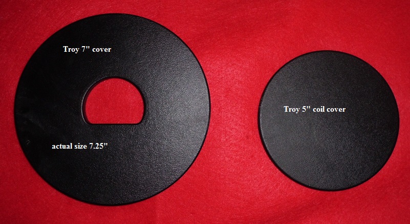 2 Troy coil covers: 5 & 7 inch! 2 Troy coil covers: 5 & 7 inch!